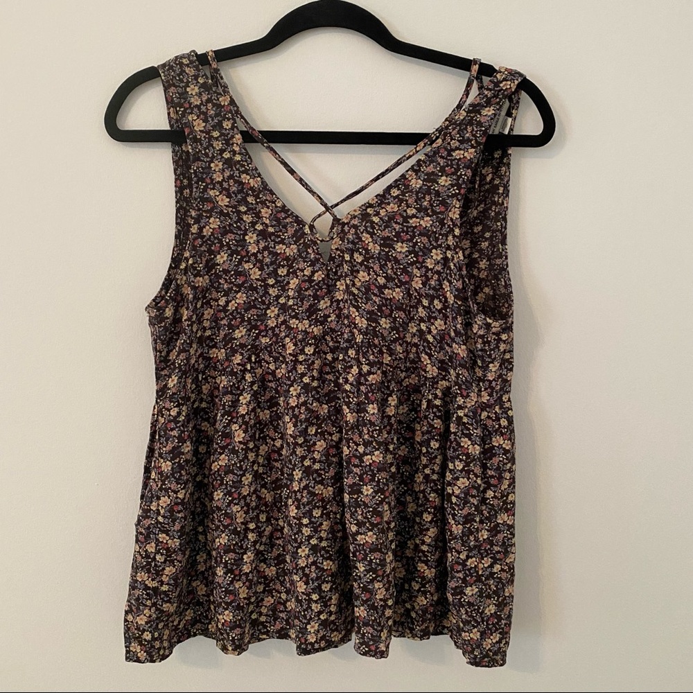 American Eagle Floral Tank Size Medium